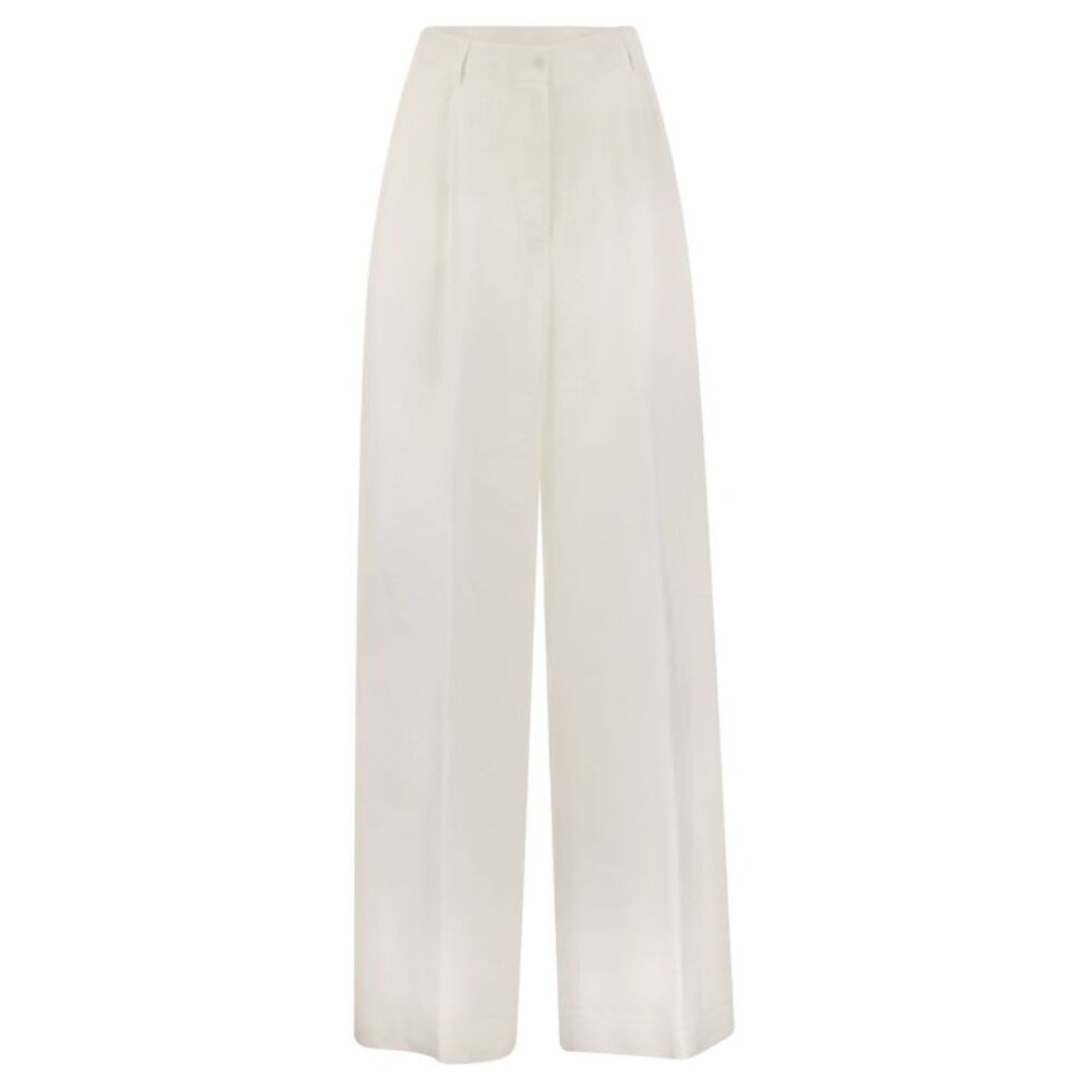 Antonelli Firenze Women Tulipano - Linen Wide Trousers